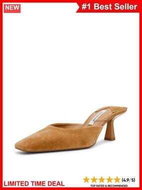 Alyse Suede Kitten Heel Square Toe Slip-On Pump